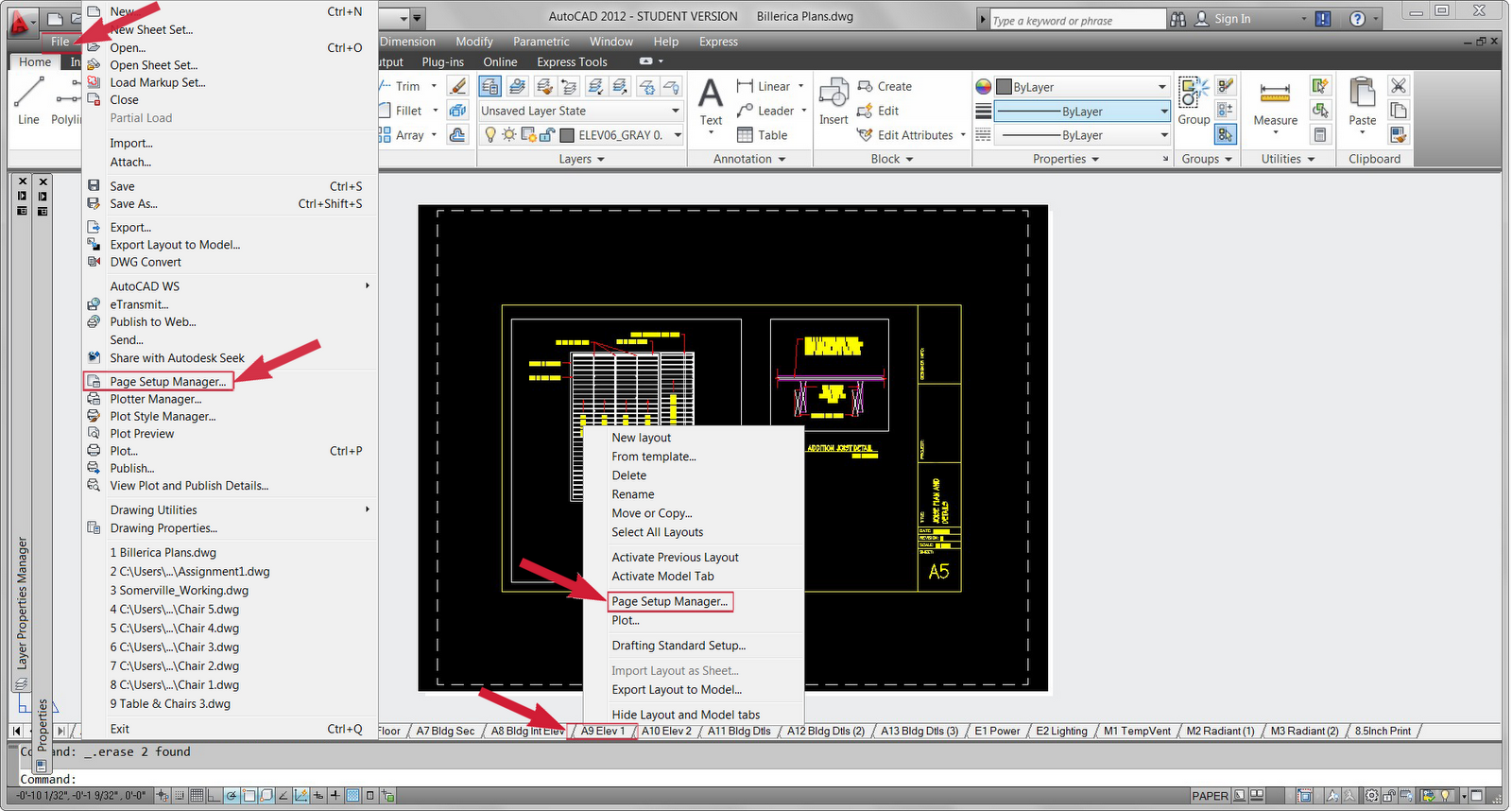 set cad for mac 2013 with recent commands right click